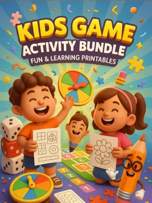 Kids Game Activity Bundle – 238 Pages of Fun & Learning